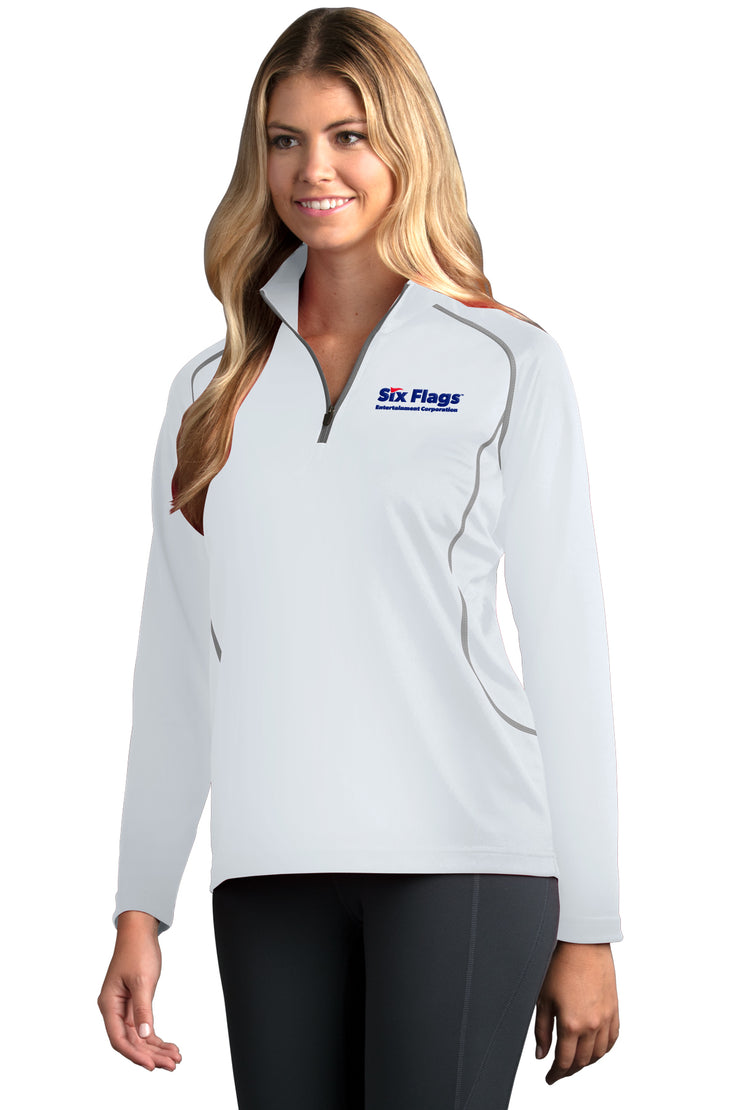 Six Flags Ladies Lightweight 1/4 Zip Pullover